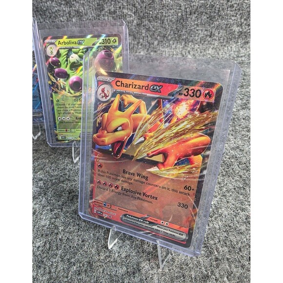 Pokemon EX Card Lot Destined Rivals Holos Greedent Zoroark Charizard - Picture 8 of 8